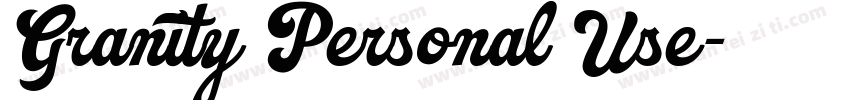 Granity Personal Use字体转换